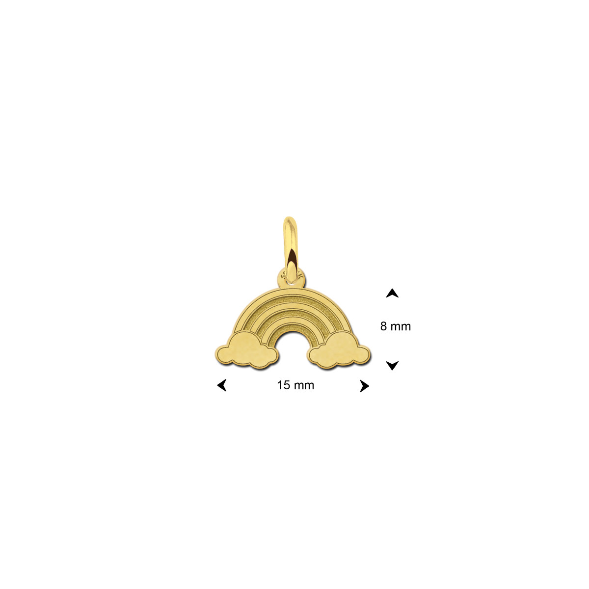 Gouden regenboog hanger