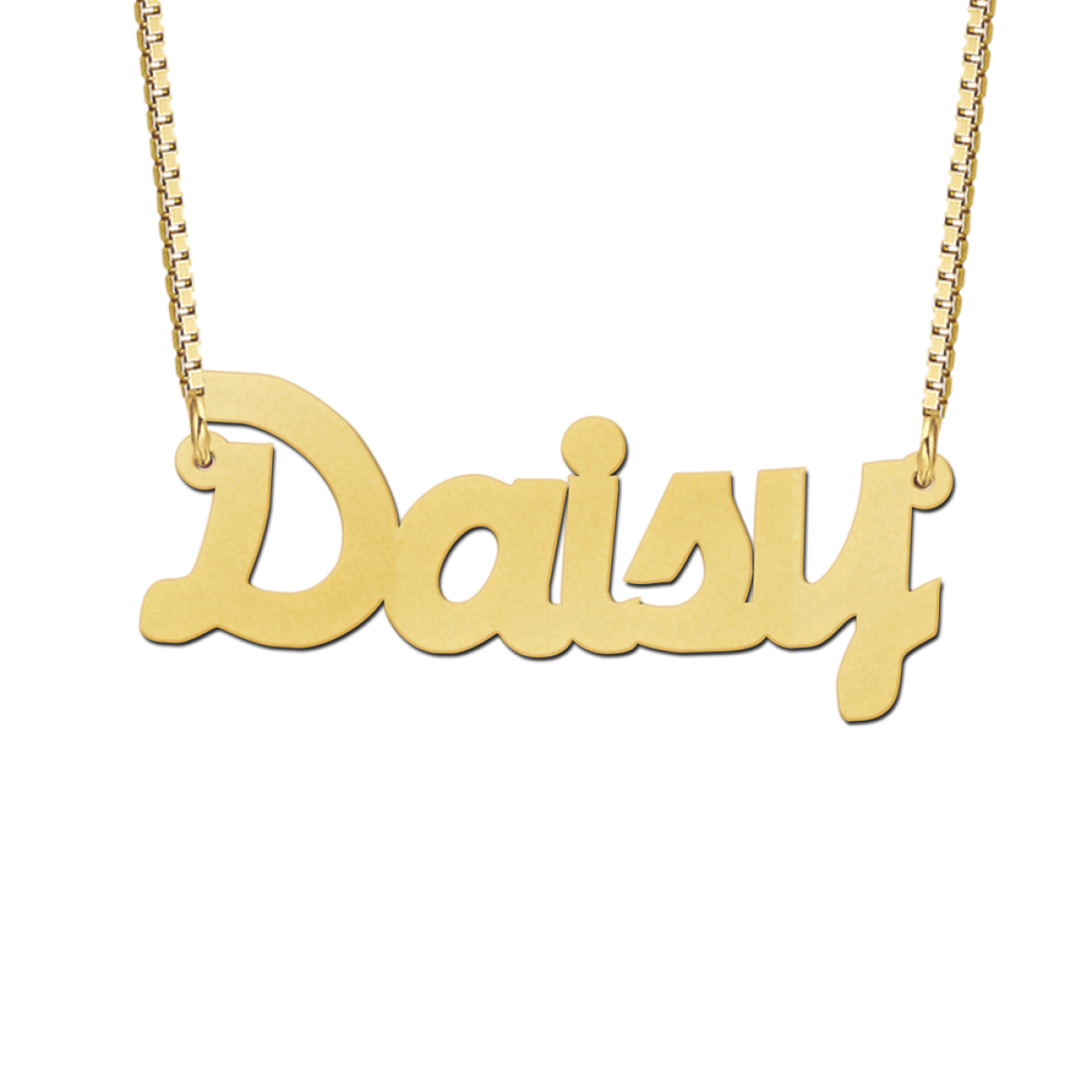 Ketting met naam goud voorbeeld Daisy