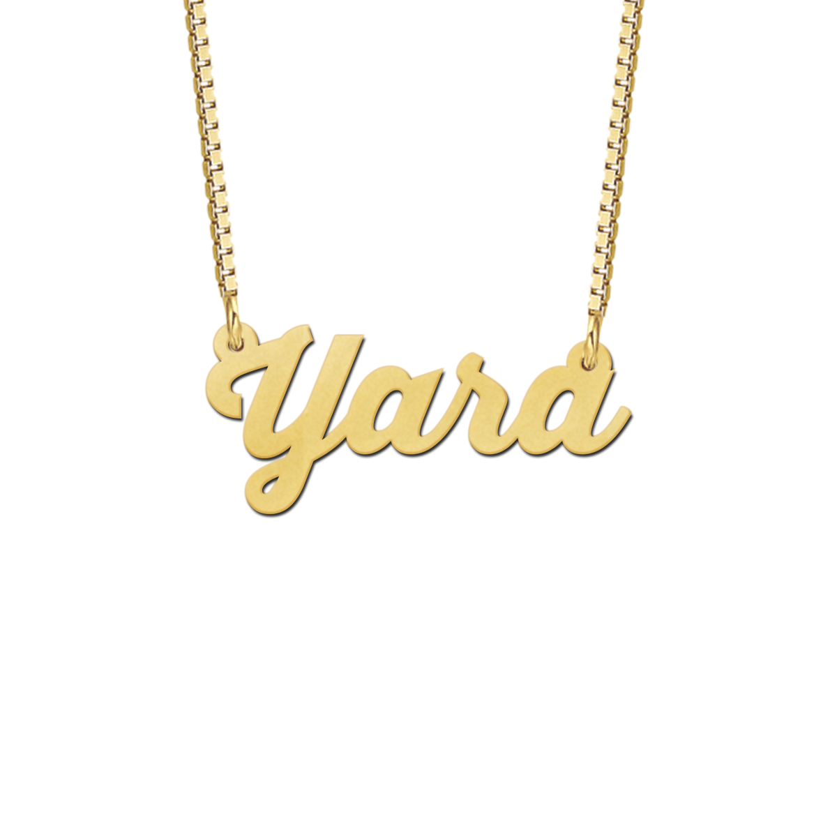 Naamketting van goud voorbeeld Yara