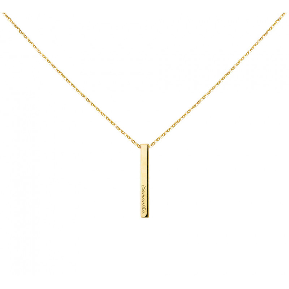 Gouden bar ketting