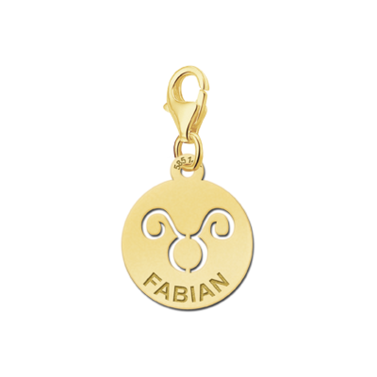 Gouden bedel sterrenbeeld stier Names4ever