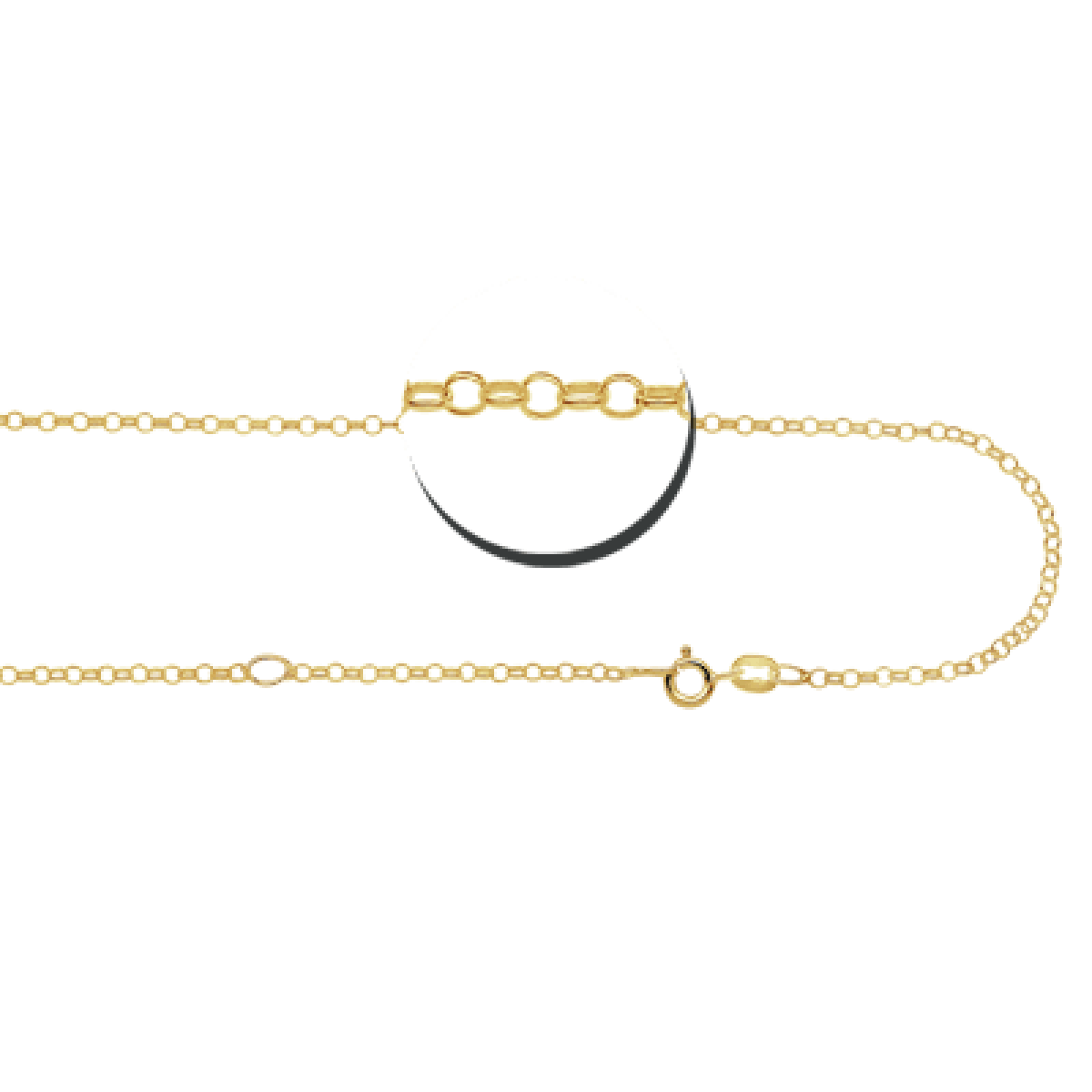Gouden hartjes ketting met vingerafdruk Names4ever