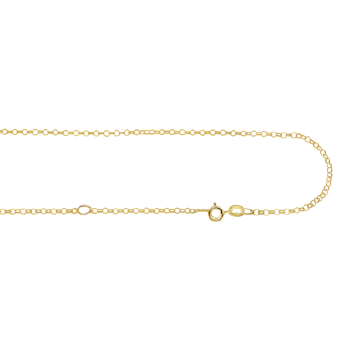 Gouden hartjes ketting met vingerafdruk Names4ever