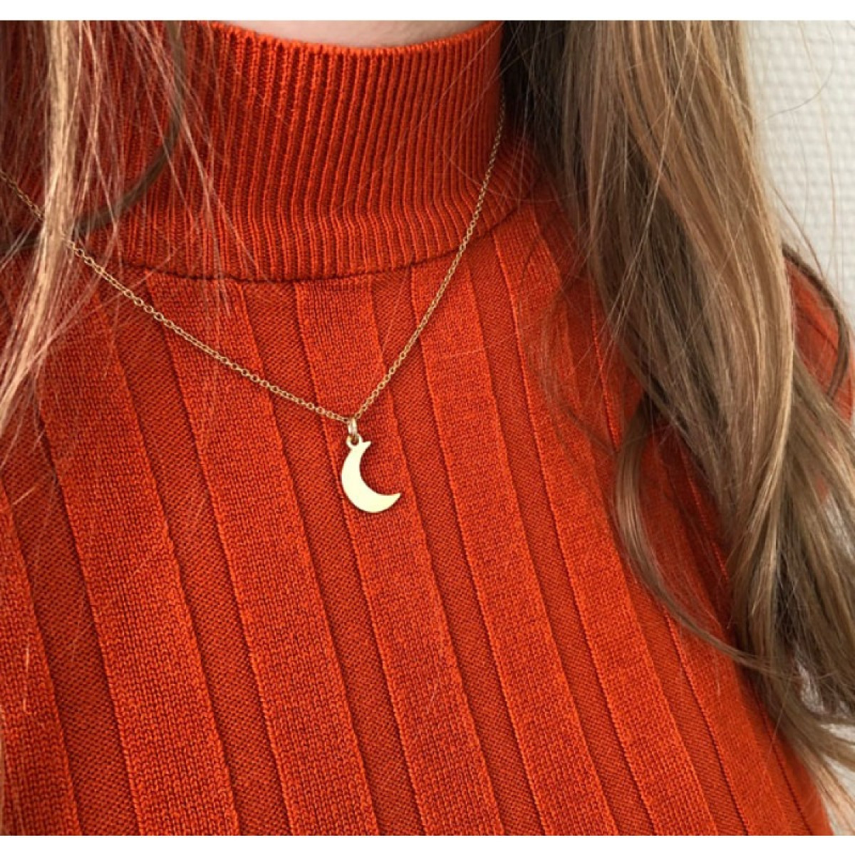 Gouden ketting maan
