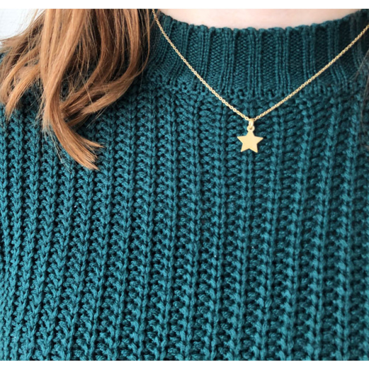 Gouden ketting ster
