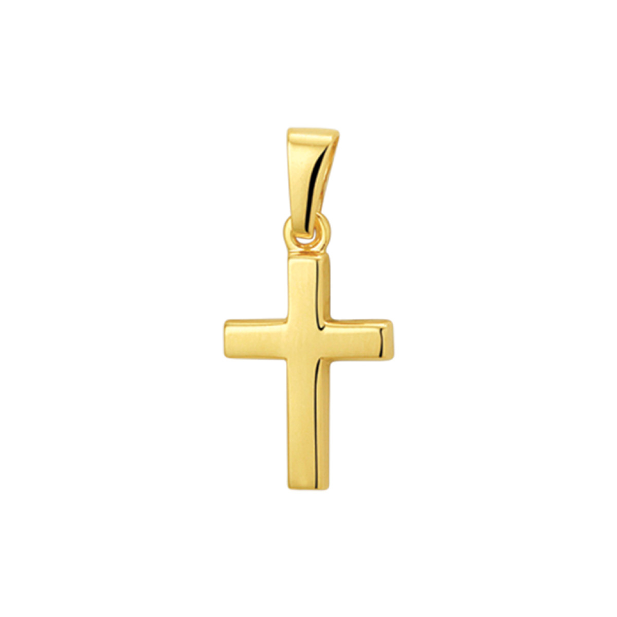 Gouden kruisje 14-karaat 12.5 mm