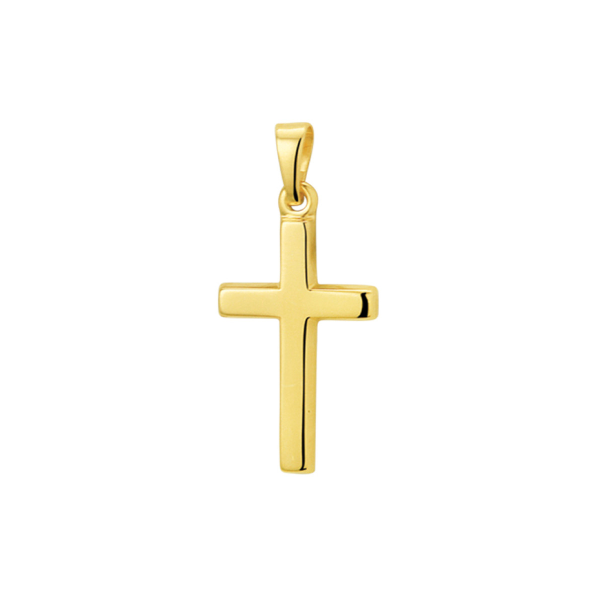 Gouden kruisje 14-karaat 18 mm