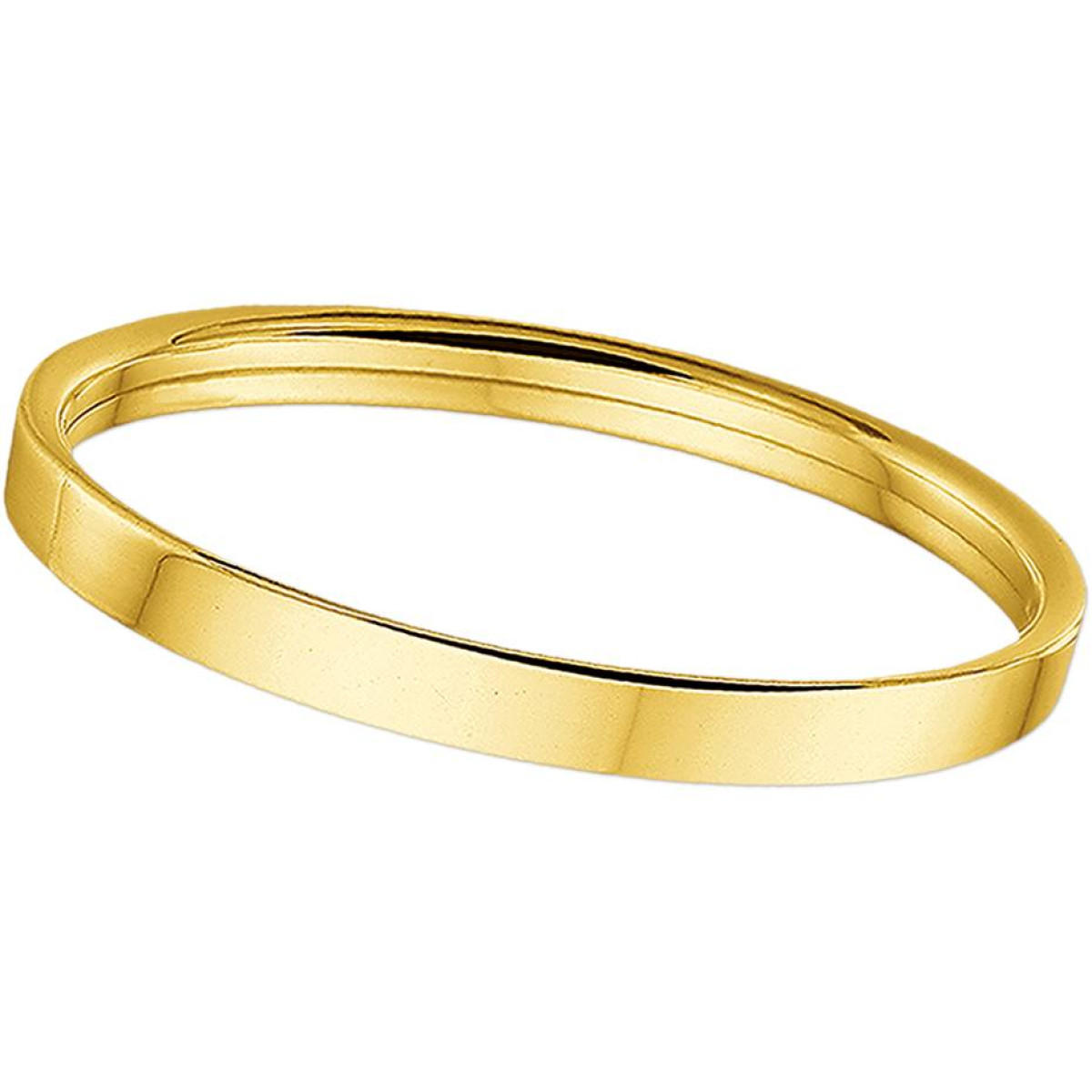 Gouden slavenarmband vlak 5 mm 
