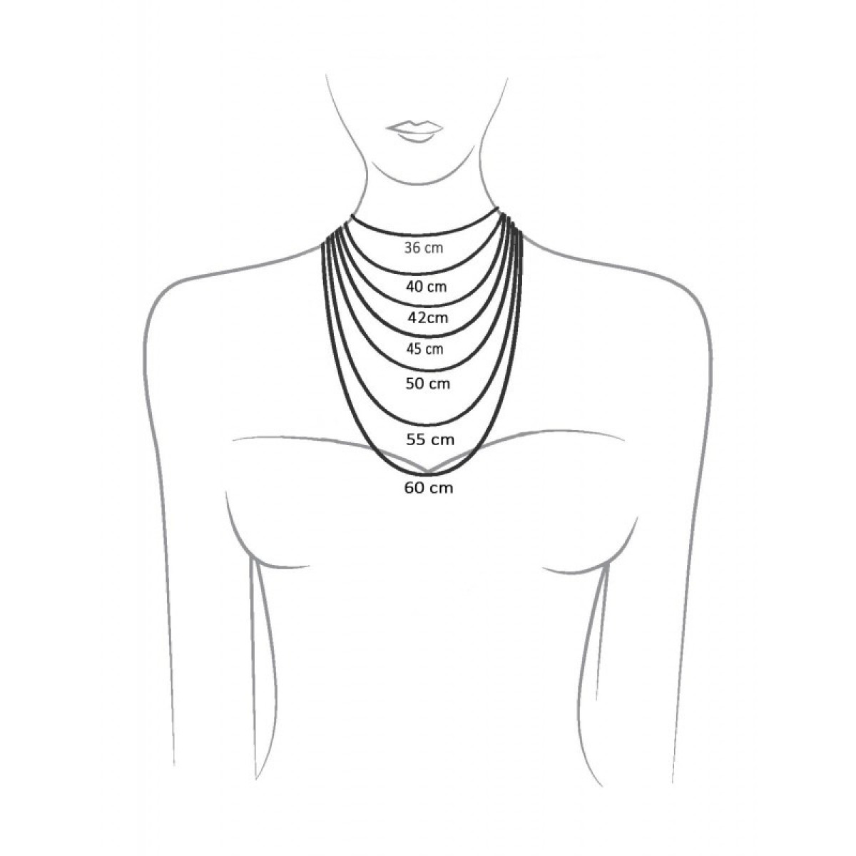 Ketting zonder hanger goud anker 1.2 mm