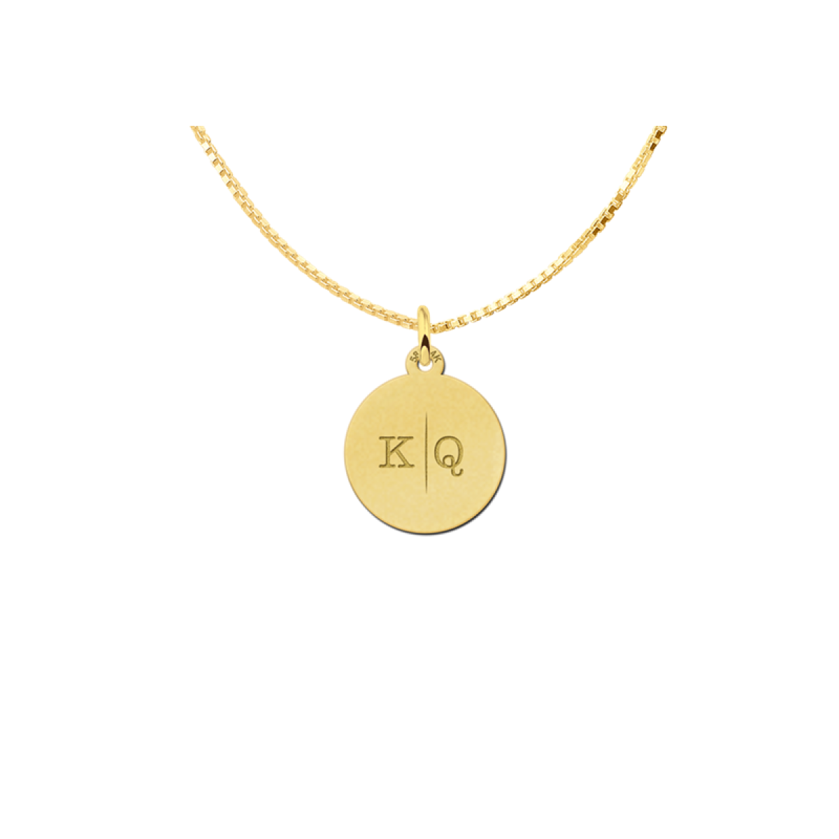 Names4ever gouden hanger met twee letters