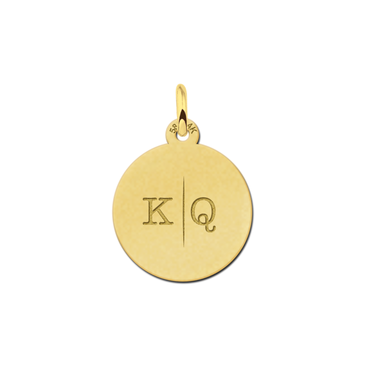 Names4ever gouden hanger met twee letters