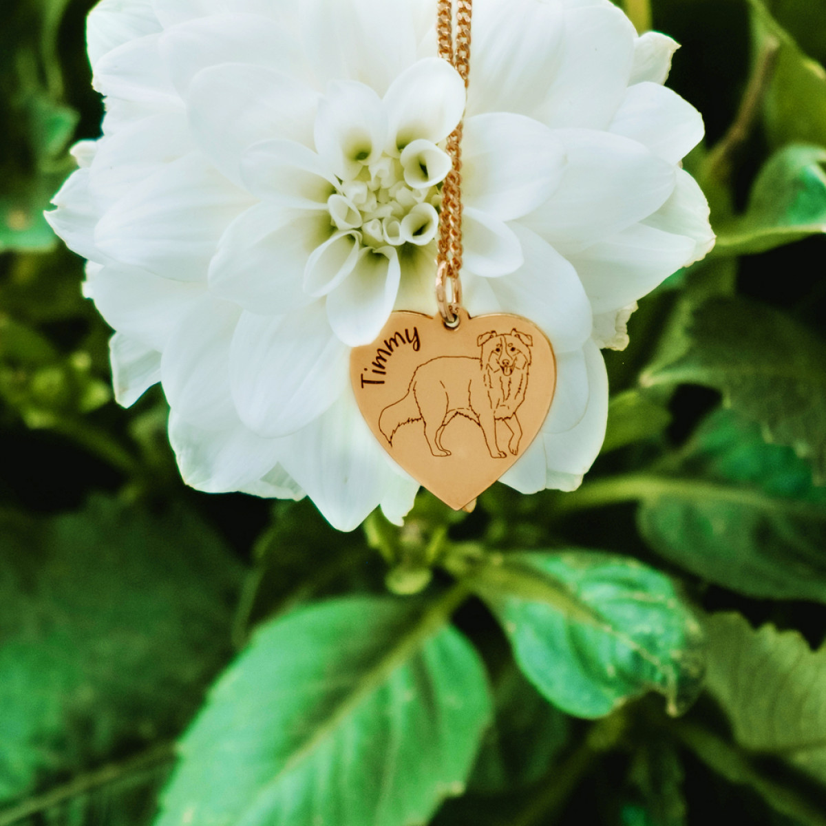 Names4ever 14-karaat gouden honden hanger met naam - Pitbull