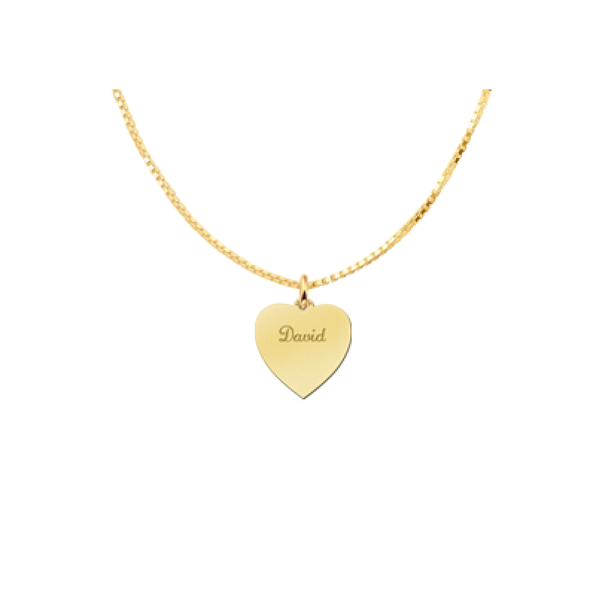 Gouden hartje graveerbaar Names4ever