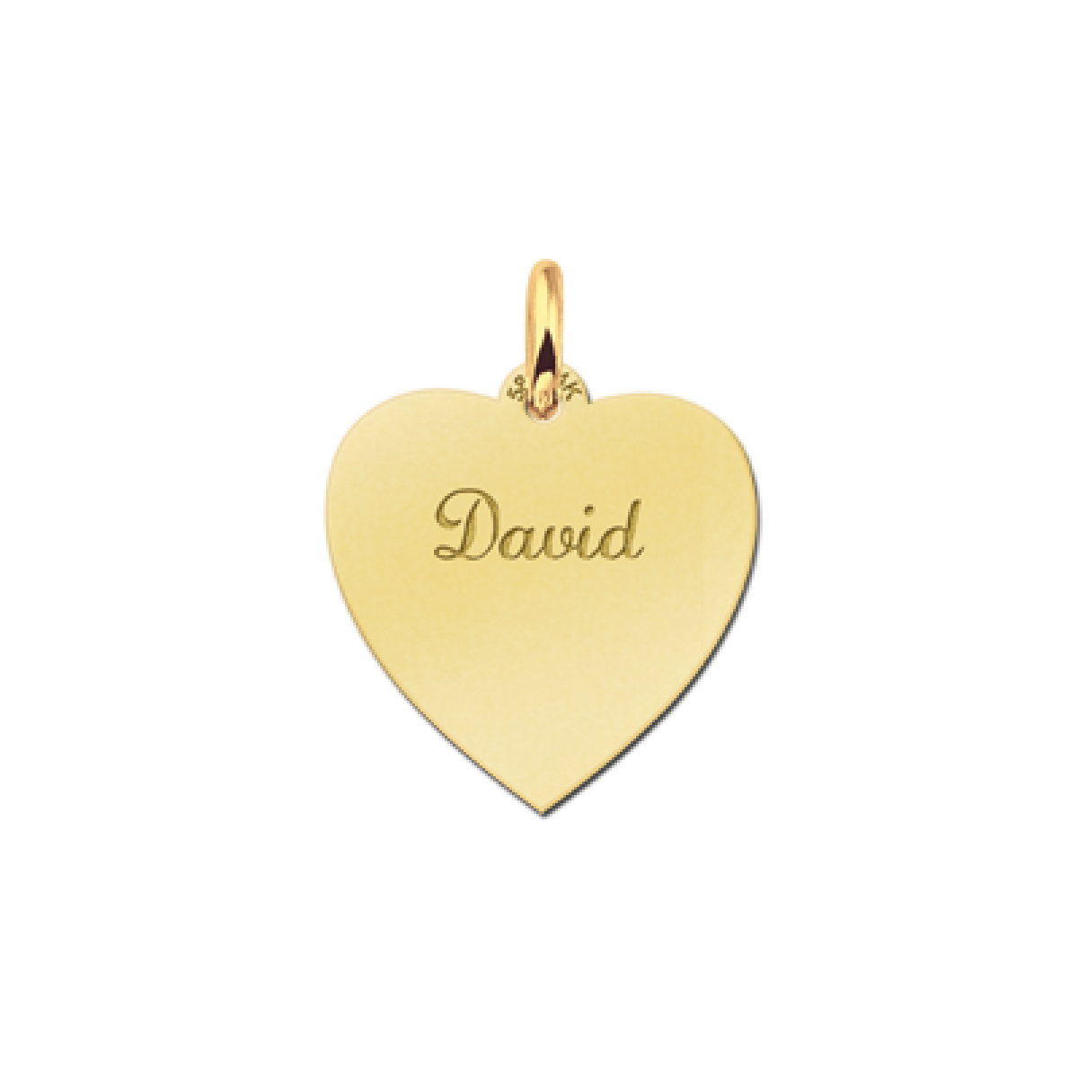 Gouden hartje graveerbaar Names4ever