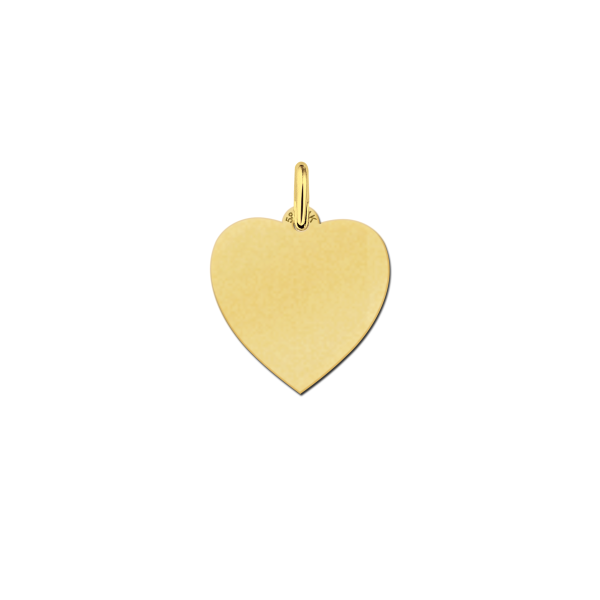Gouden hartjes hanger met of zonder ketting