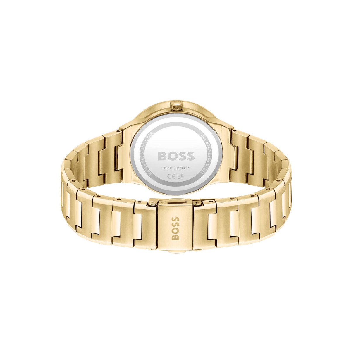 Boss Breath HB1502649 dameshorloge - Goudkleurig met groene wijzerplaat - Staal - Ø 34 mm