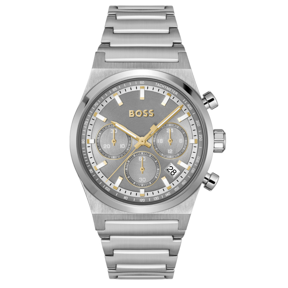BOSS Candor HB1514221 Herenhorloge met stalen band en goudkleurige accenten - Ø 41 mm