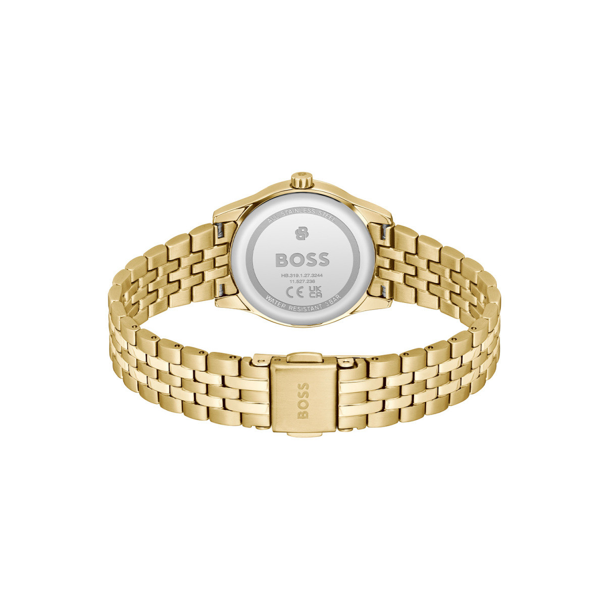 BOSS Graceful Mina HB1502843 dameshorloge gold plated met goudkleurige wijzerplaat - Ø 25 mm