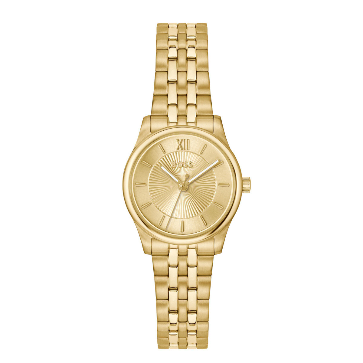 BOSS Graceful Mina HB1502843 dameshorloge gold plated met goudkleurige wijzerplaat - Ø 25 mm