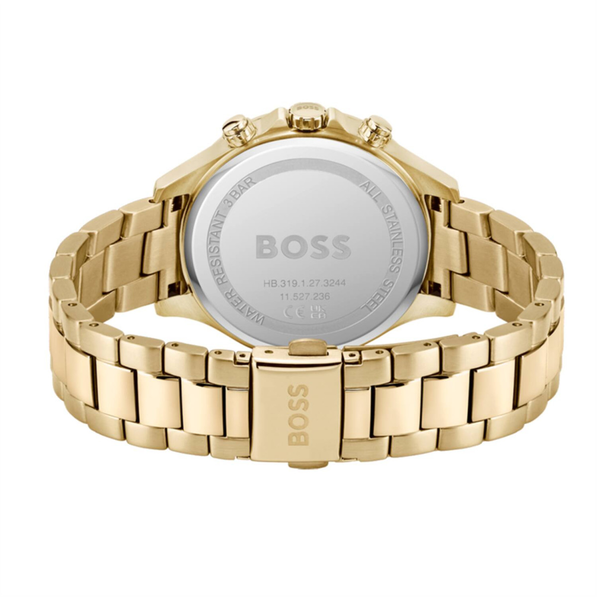 Boss Hera HB1502628 dameshorloge - Goudkleurig met zilverkleurige wijzerplaat - Staal - Ø 38 mm