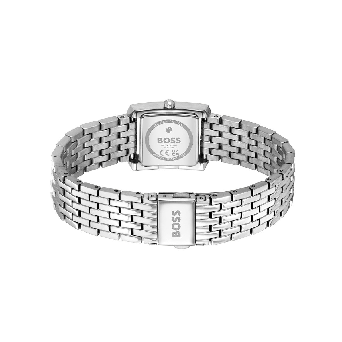 BOSS Lucy Scala HB1502844 dameshorloge staal met zwarte wijzerplaat - Ø 26 mm