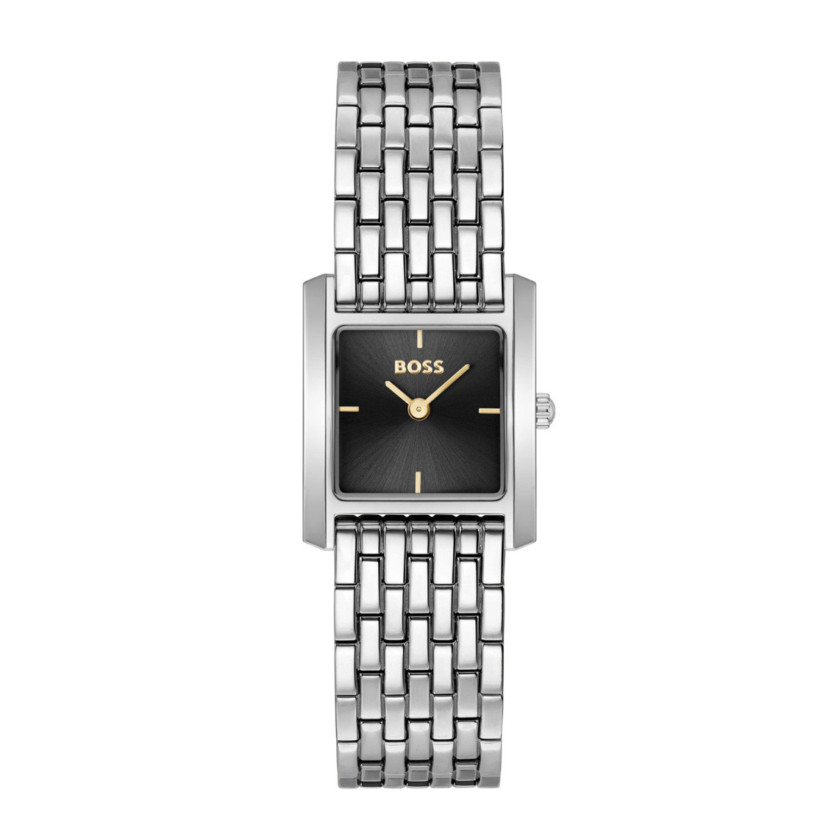 BOSS Lucy Scala HB1502844 dameshorloge staal met zwarte wijzerplaat - Ø 26 mm
