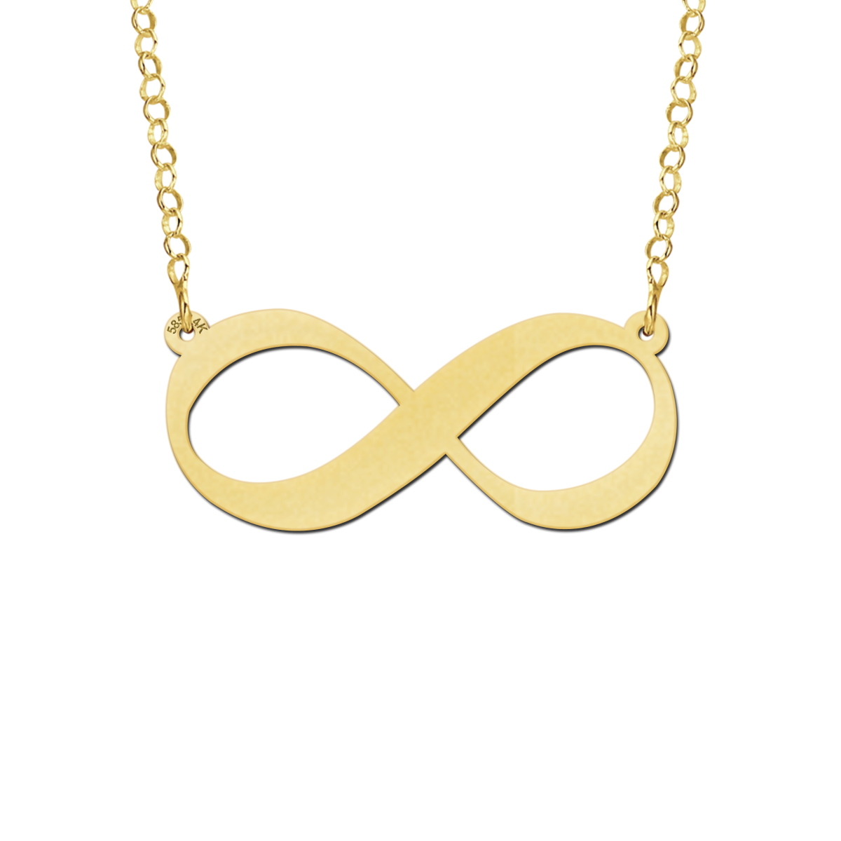 Gouden infinity ketting 