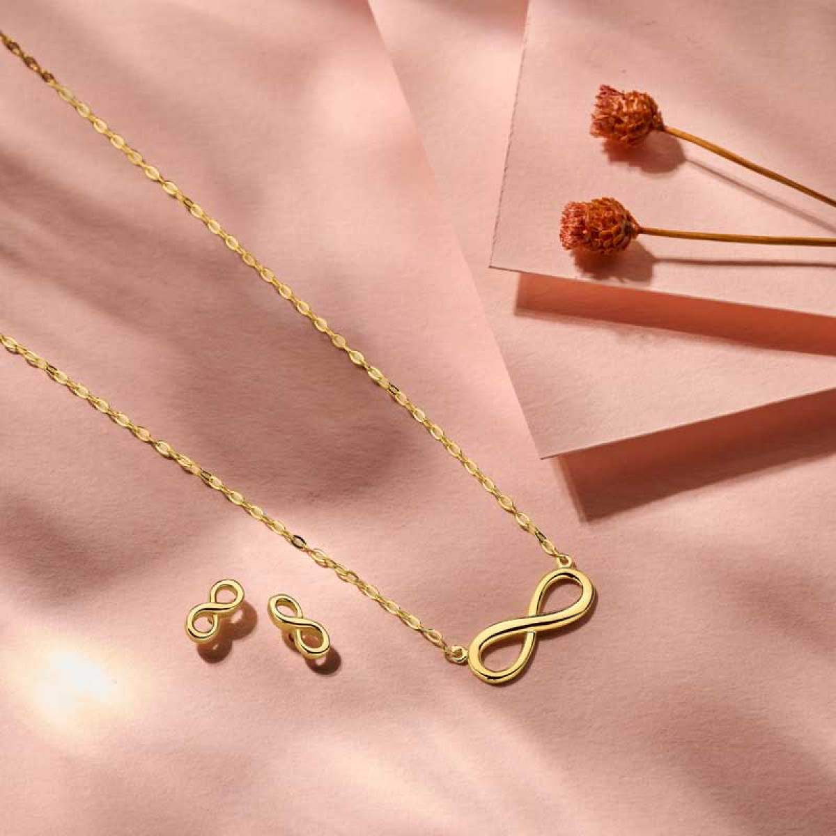 Infinity ketting goud