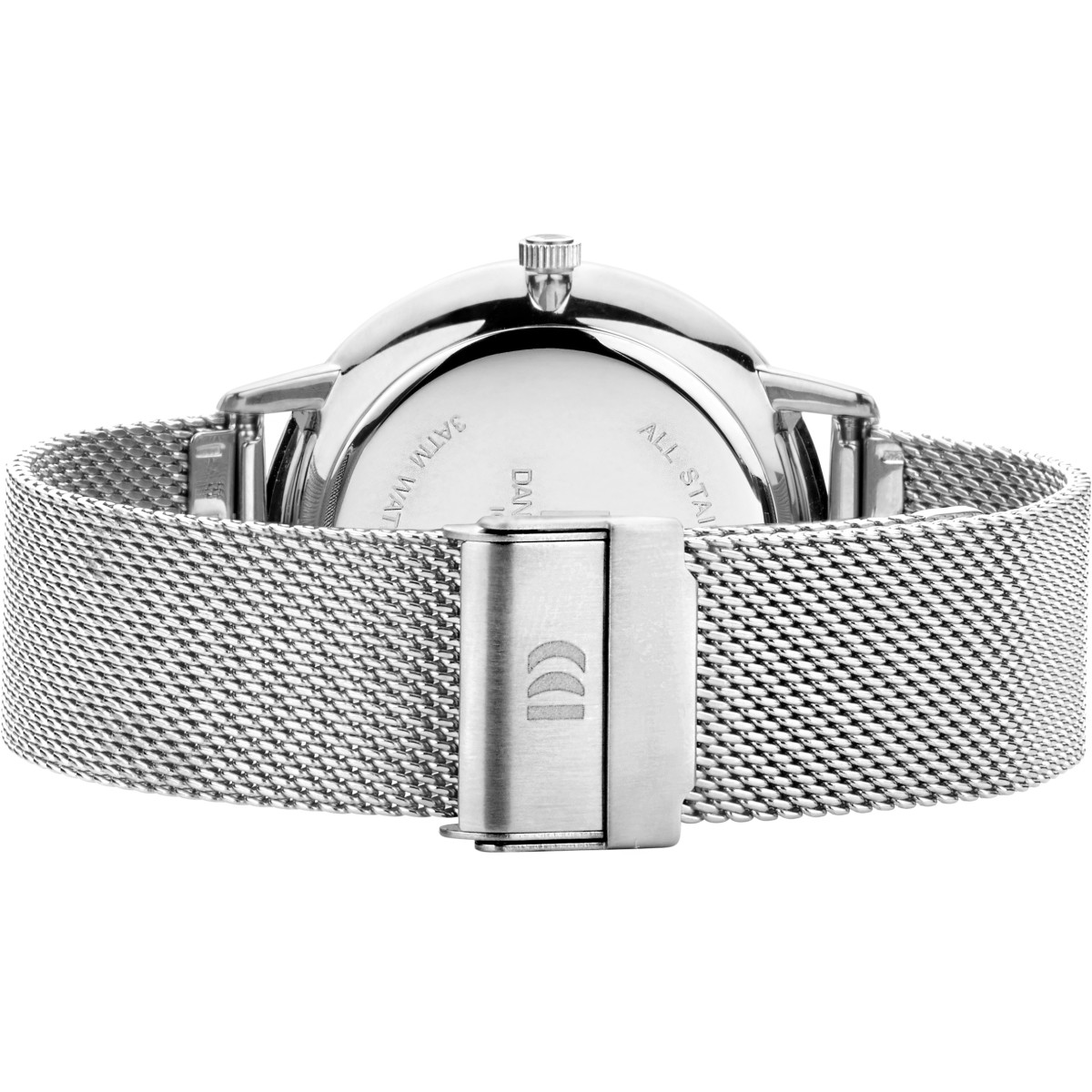 Danish Design Akilia Husky Blue Mesh IQ69Q1267 Herenhorloge zilverkleurig en turquoise