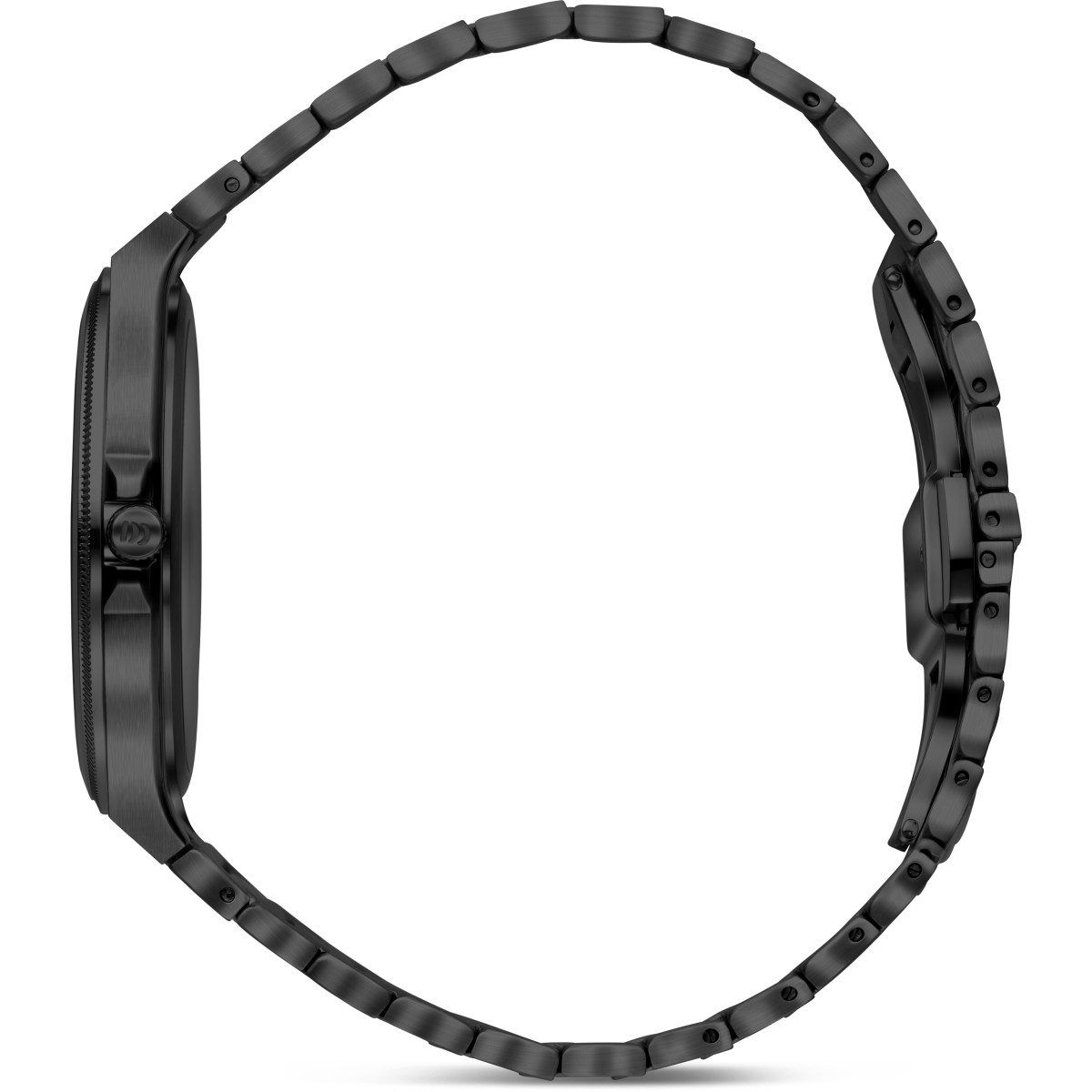 Danish Design DKx Pro Gun IQ96Q1303 Zwart herenhorloge met goudkleurige wijzers 40 mm
