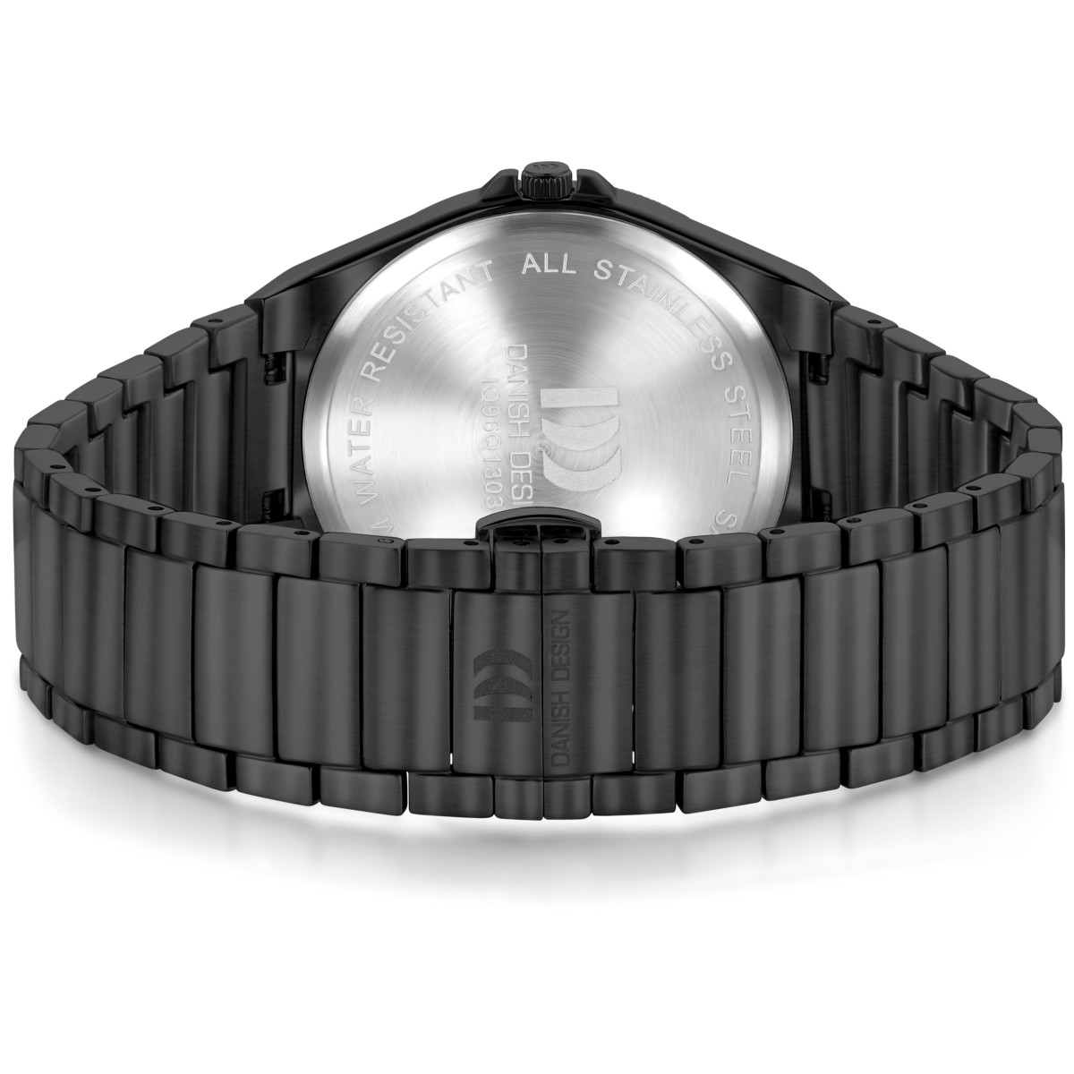 Danish Design DKx Pro Gun IQ96Q1303 Zwart herenhorloge met goudkleurige wijzers 40 mm