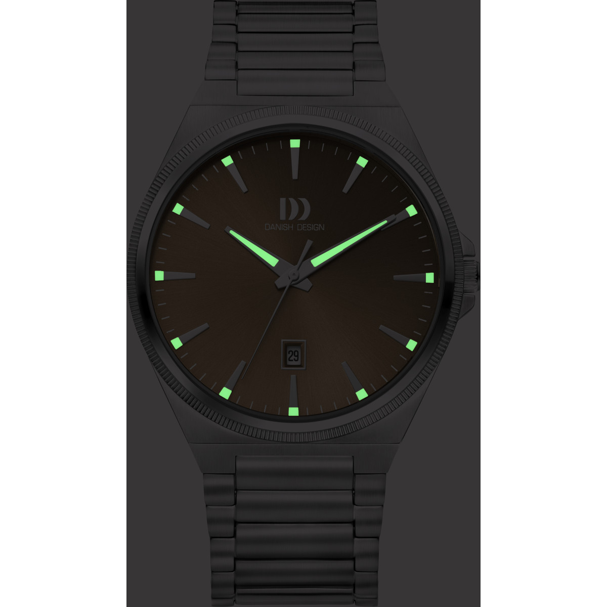 Danish Design DKx Pro Husky Hazel IQ97Q1303 Stalen herenhorloge zilverkleurig bruin 40 mm