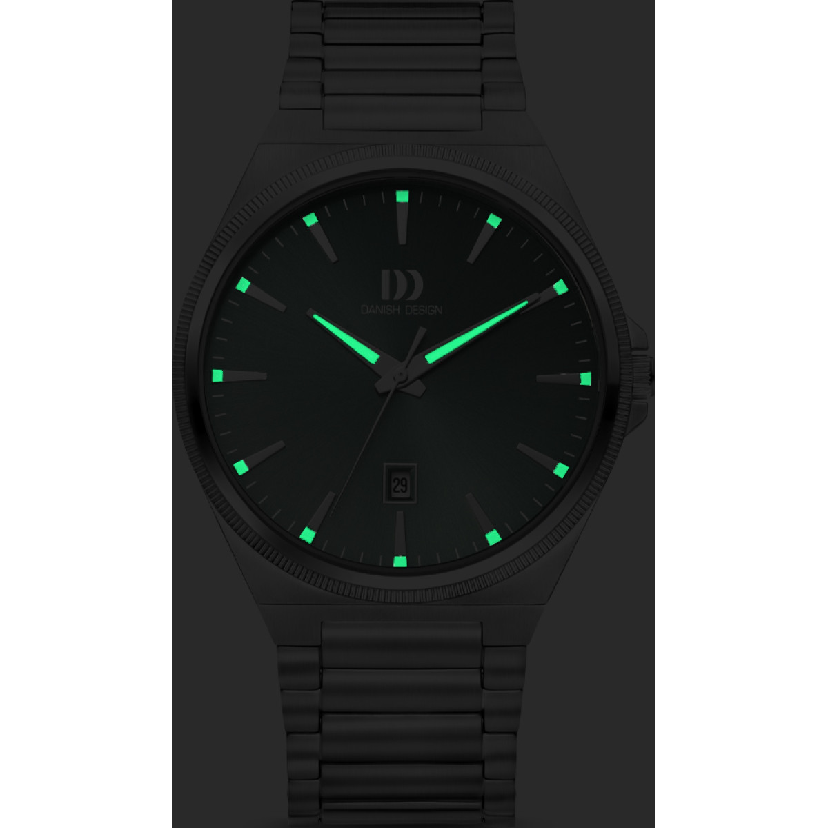 Danish Design DKx Pro Silver Sage Green IQ95Q1303 Herenhorloge groene wijzerplaat 40 mm