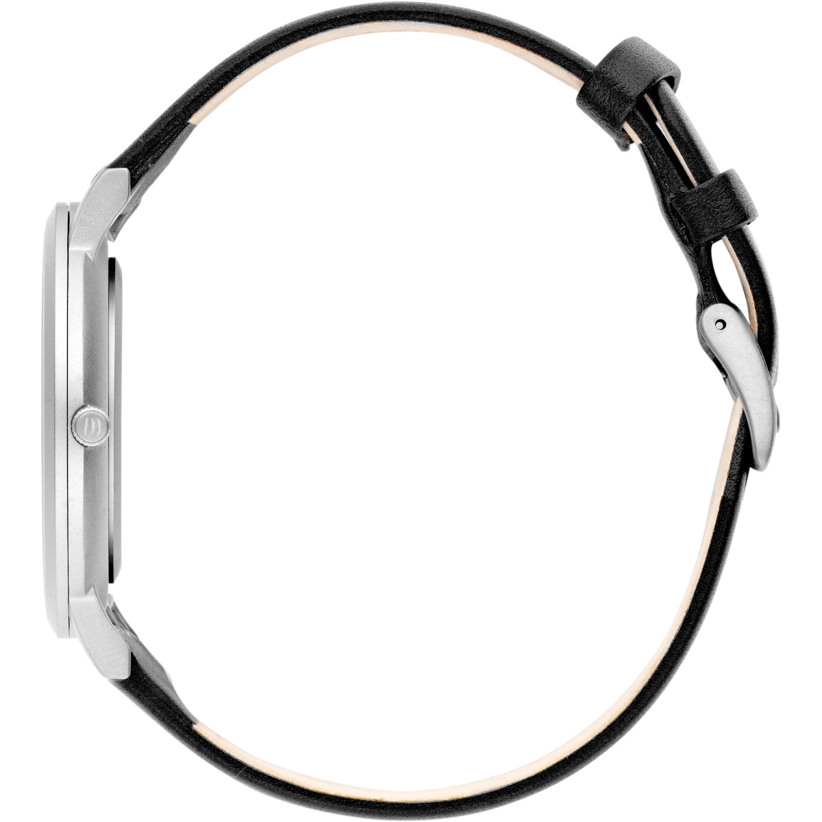 Danish Design Gløbe Rhône IQ12Q1107 - Herenhorloge van titanium met leren band