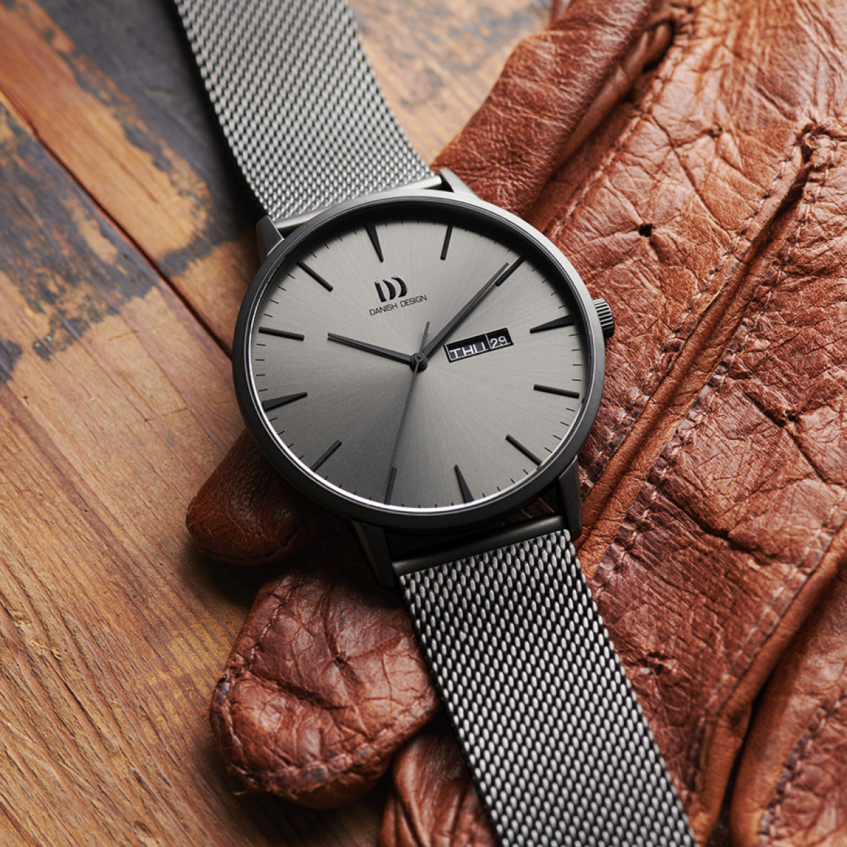 Danish Design Tidløs Akilia IQ66Q1267 - Herenhorloge grijs 41 mm 