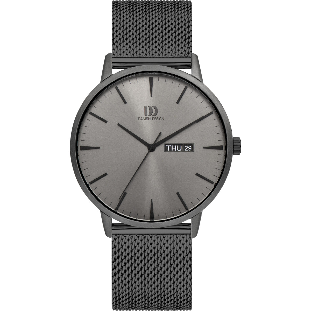Danish Design Tidløs Akilia IQ66Q1267 - Herenhorloge grijs 41 mm 