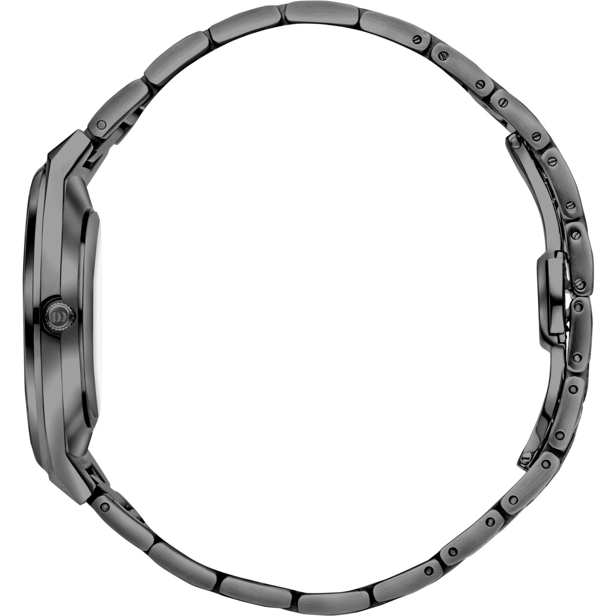 Danish Design Tidløs DKX Gun IQ96Q1302 Herenhorloge van zwart staal - Ø 40 mm
