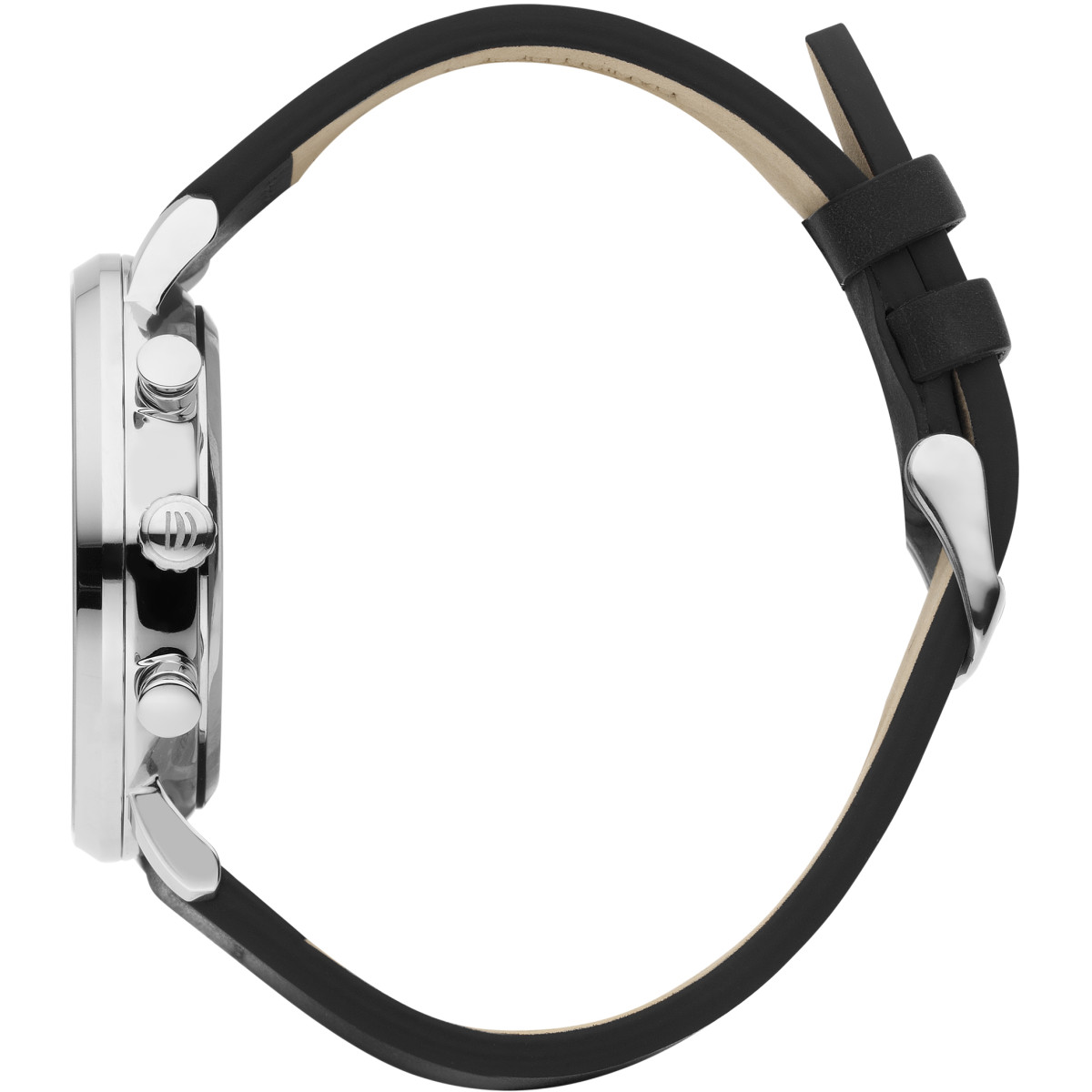 Danish Design Tidløs Koltur IQ12Q1290 - Herenhorloge zilverkleurig 42 mm met leren band