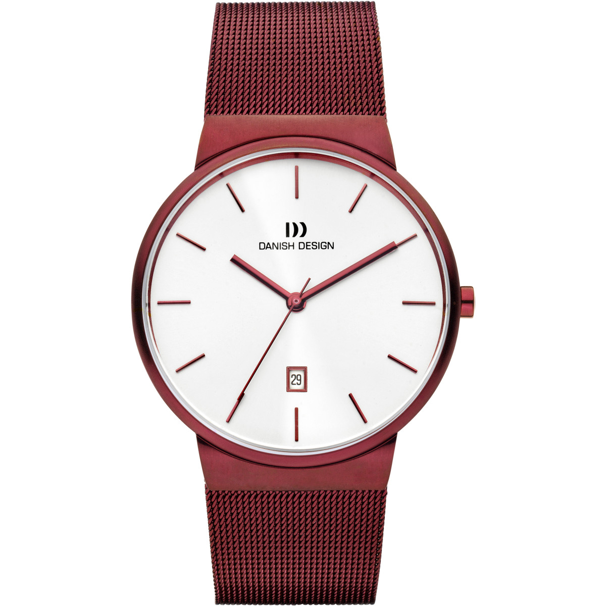 Danish Design Tidløs Tåge IQ74Q971 - Herenhorloge rood 40 mm 