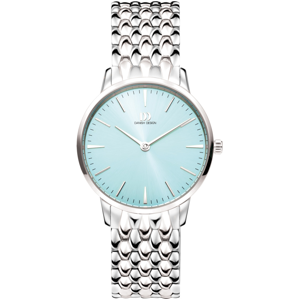 Danish Design Akilia Husky Blue IV79Q1251 Zilverkleurig en turquoise dameshorloge 32 mm