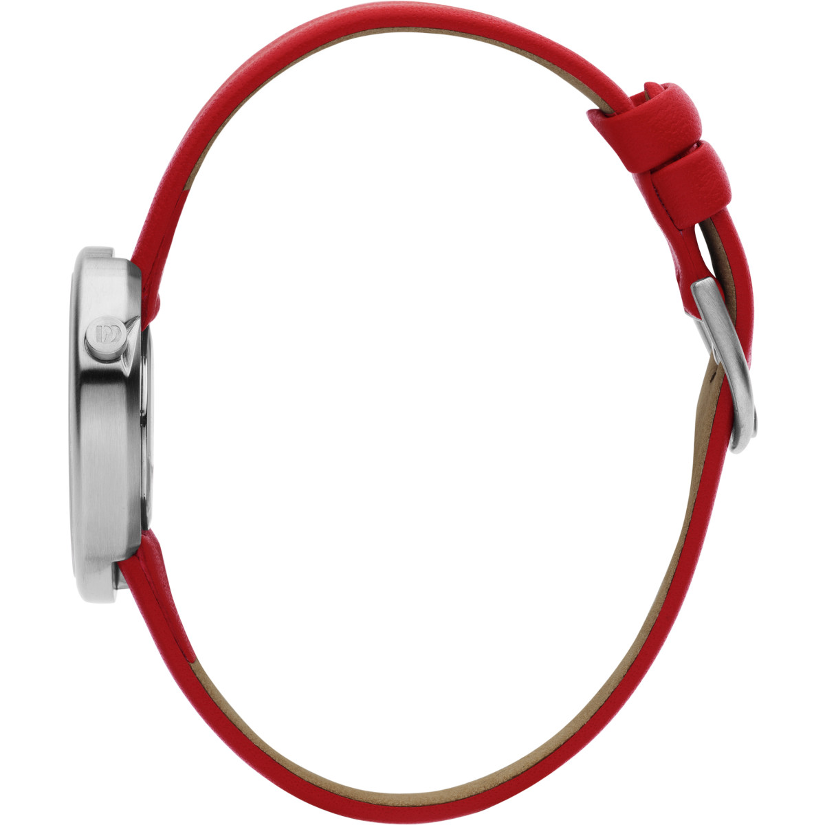 Danish Design Frihed Ellipse IV24Q1284 - Dameshorloge zilverkleurig 27 mm met leren band