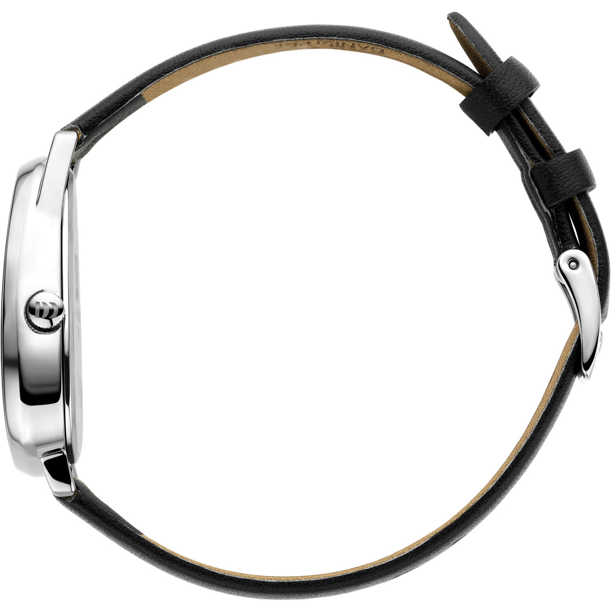 Danish Design Frihed Fjordsten IV14Q1306 dameshorloge met bruine wijzerplaat en leren band - Ø 26 mm