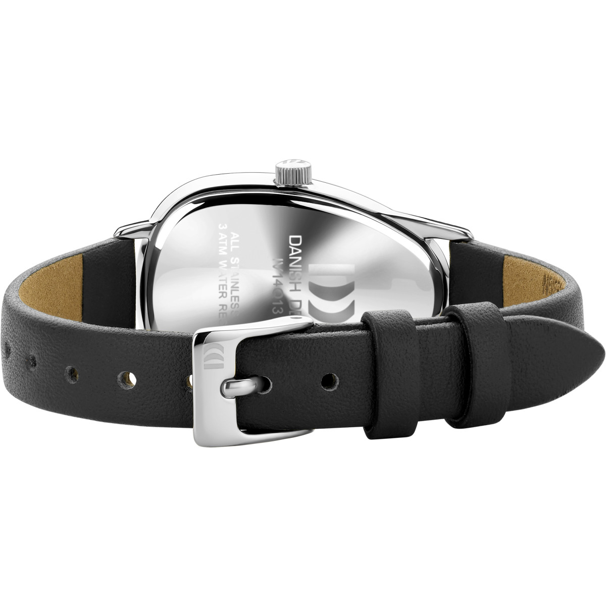 Danish Design Frihed Fjordsten IV14Q1306 dameshorloge met bruine wijzerplaat en leren band - Ø 26 mm