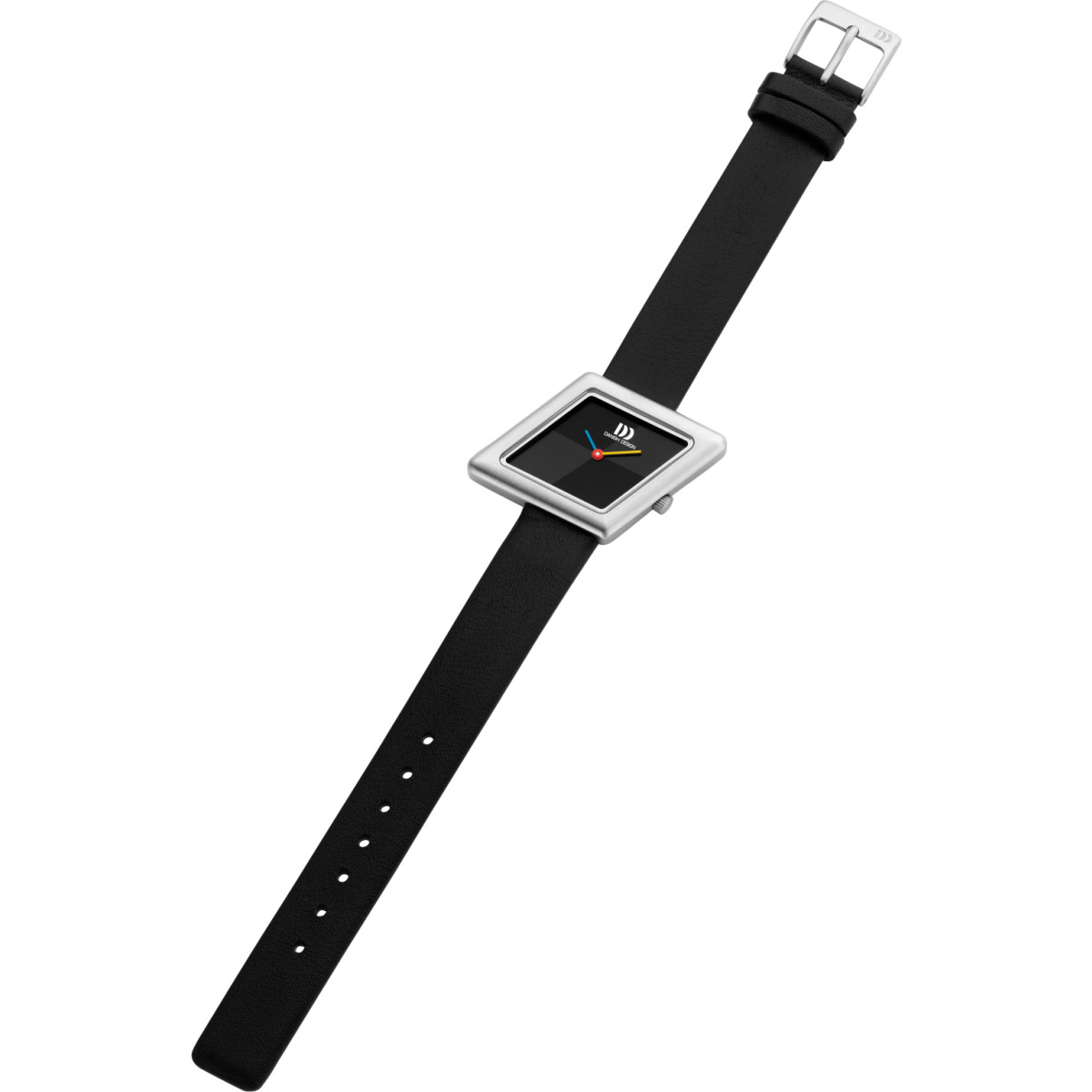 Danish Design Frihed Parm RBY IV23Q1291 dameshorloge van staal met zwarte band - Ø 27 mm