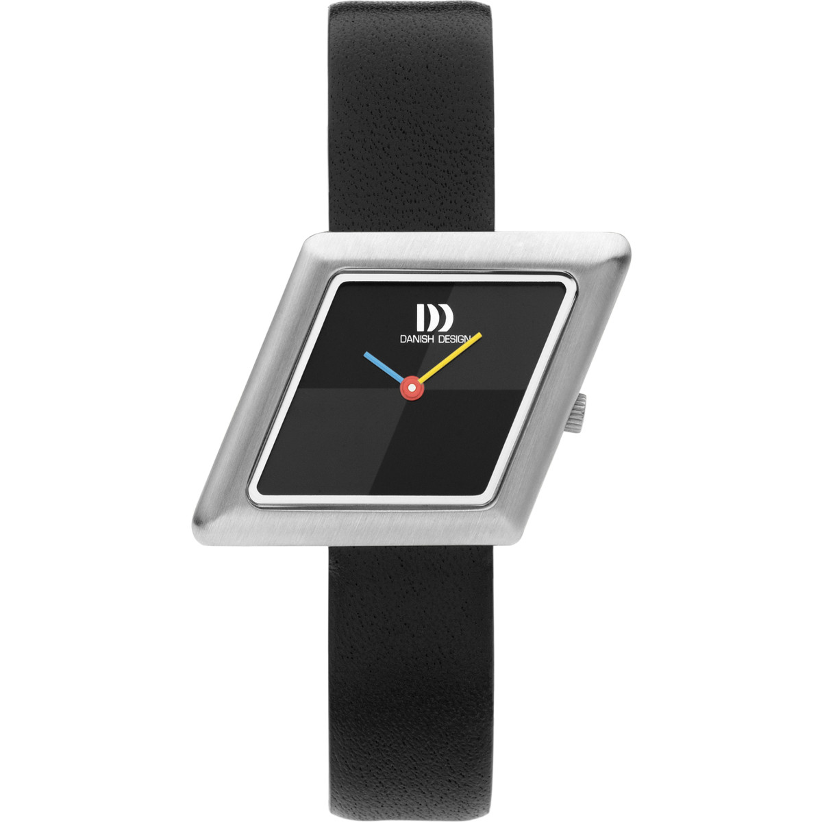 Danish Design Frihed Parm RBY IV23Q1291 dameshorloge van staal met zwarte band - Ø 27 mm