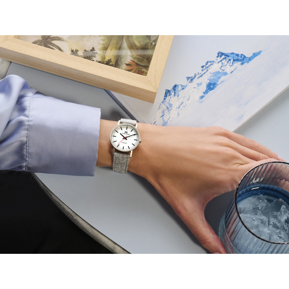 Danish Design Gløbe Rhine Vegan IV41Q199 dameshorloge met vegan horlogeband - Ø 30 mm