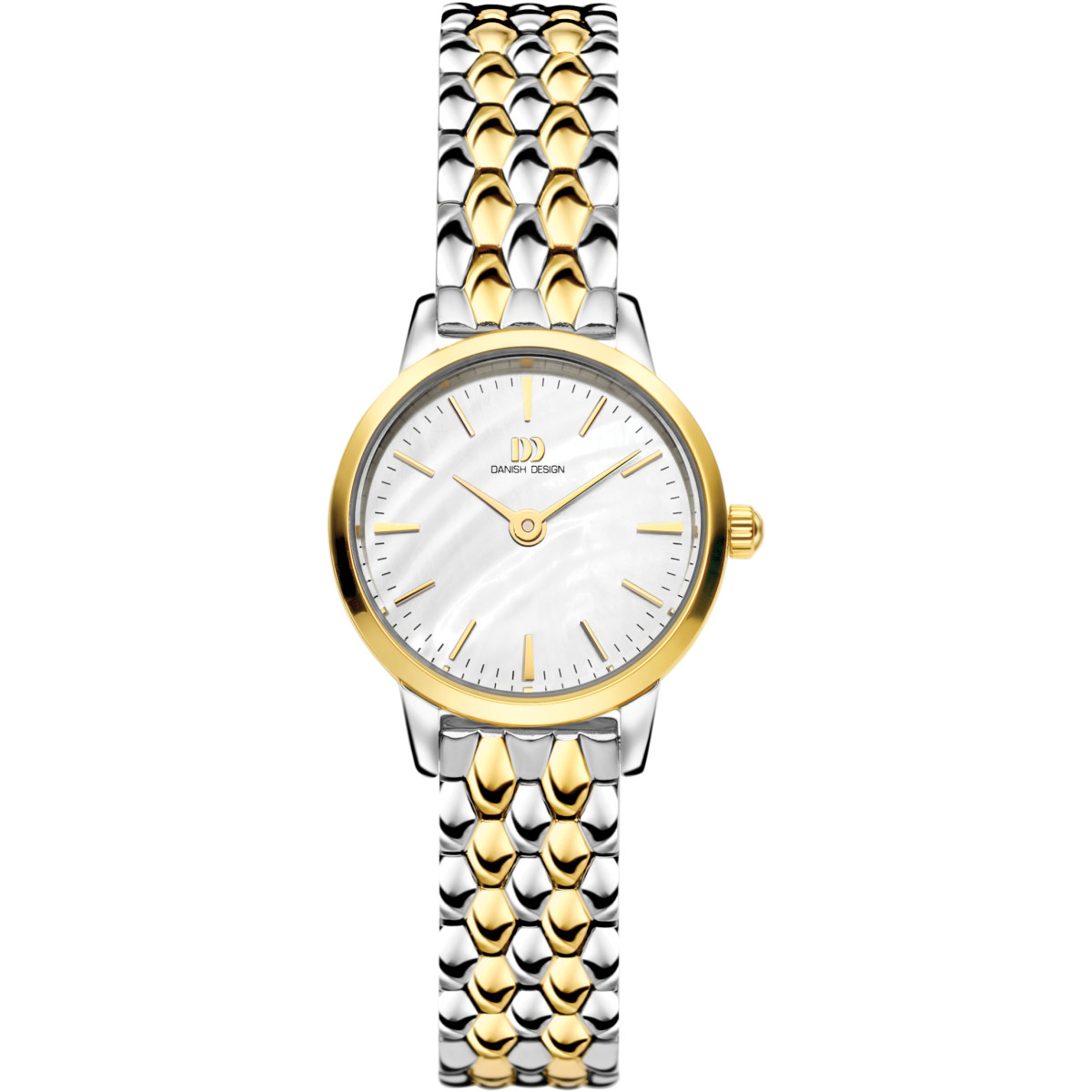 Danish Design Tidløs Akilia Mini Two-Tone IV75Q1268 Staal goudkleurig parelmoer  22 mm