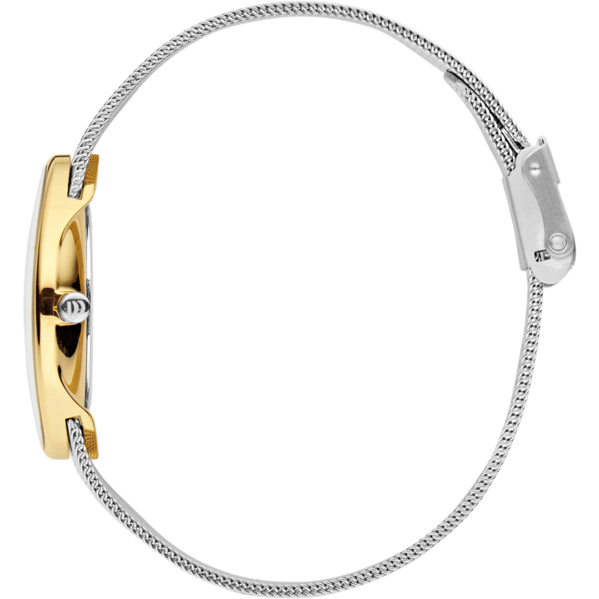 Danish Design Tidløs Rømø Oval IV65Q1168 Dameshorloge in bicolor staal en parelmoer - Ø 27 mm