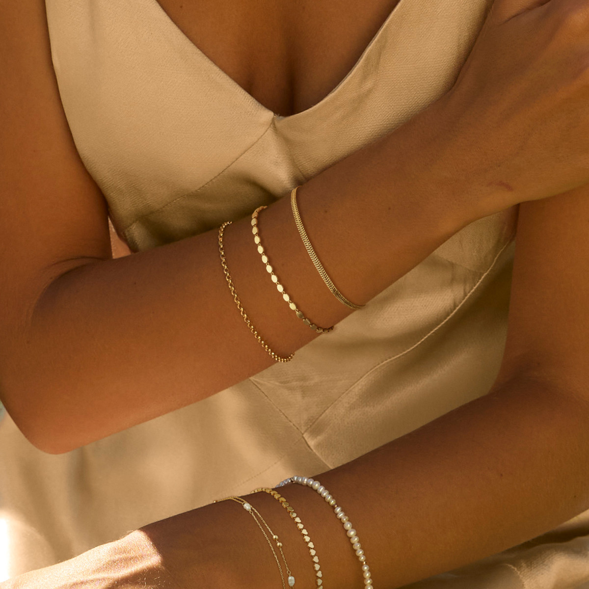 Jackie Gold Bo-Kaap JKB26.601 14-karaat gouden armband met ovale schakels 3 mm breed - Lengte 16-17-18 cm