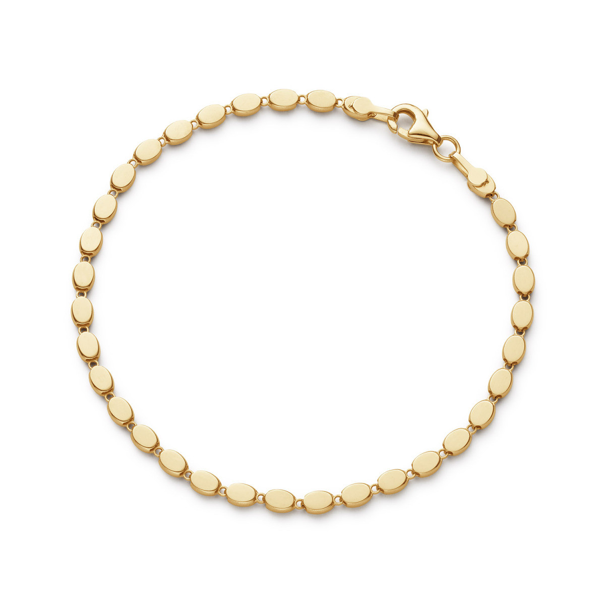 Jackie Gold Bo-Kaap JKB26.601 14-karaat gouden armband met ovale schakels 3 mm breed - Lengte 16-17-18 cm